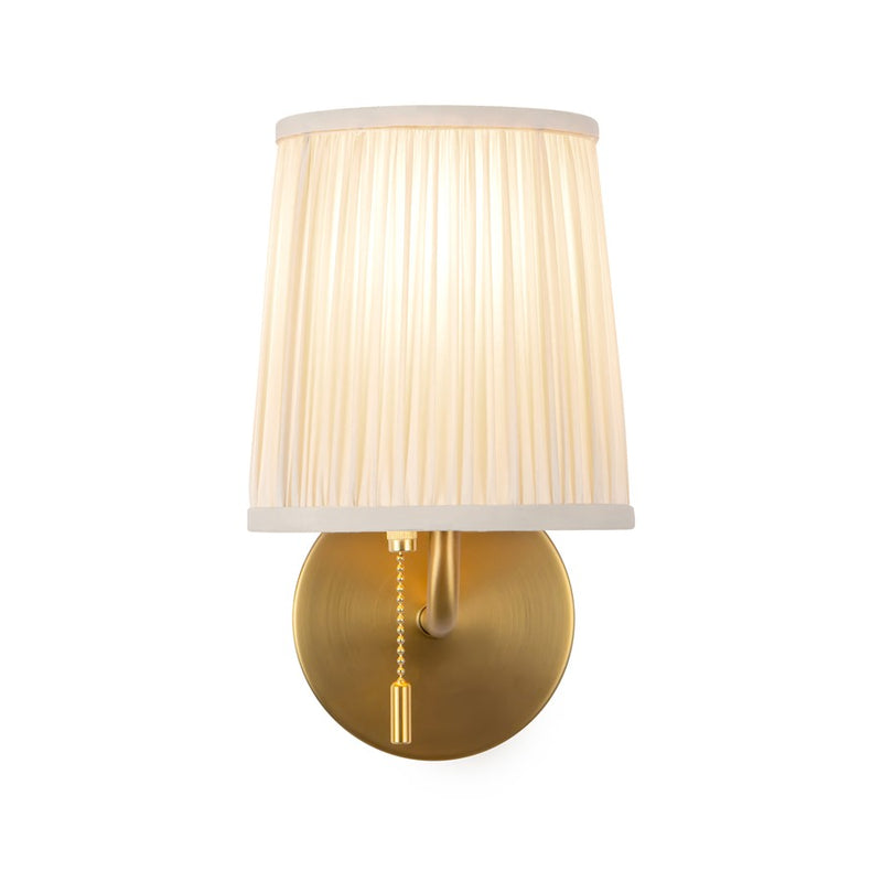 Kuzco Scout 10" Gold Vanity Light, Gold/White Linen