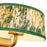 Kuzco Scout 7" Gold Vanity Light, Gold/Green Linen