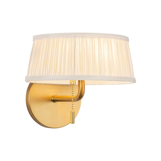 Kuzco Scout 7" Gold Bathroom Vanity Light, Brushed Gold/White Linen - WV675208BGWL