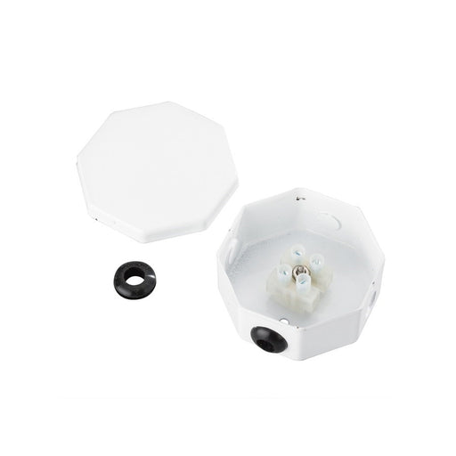 Kichler Splice Box Assembly White | Aluminum | Low Voltage Connections | 2.25 x 2.25 x 1 in | Model 10189WH