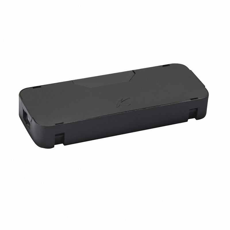 Kichler Wire Module | Black Metal Lighting Accessory | Low Voltage Support | 7.75 x 2.5 x 1 in | Model 10570BK