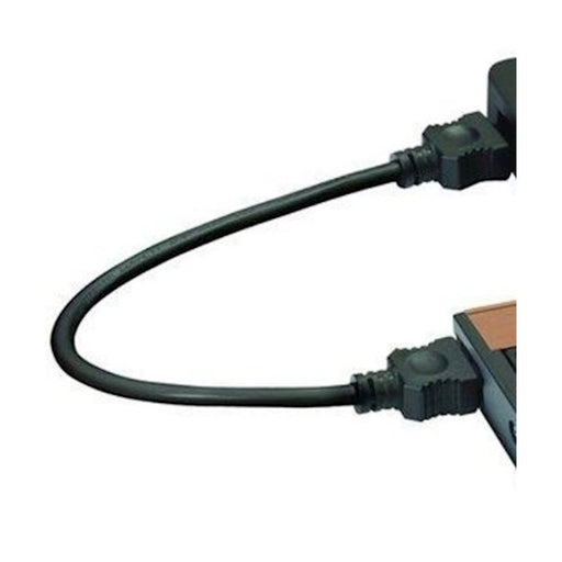 Kichler 21in Interconnect Cable | Black Plastic | Low Voltage Landscape & Track Lighting Accessory | 21 x 1 in | Model 10573BK