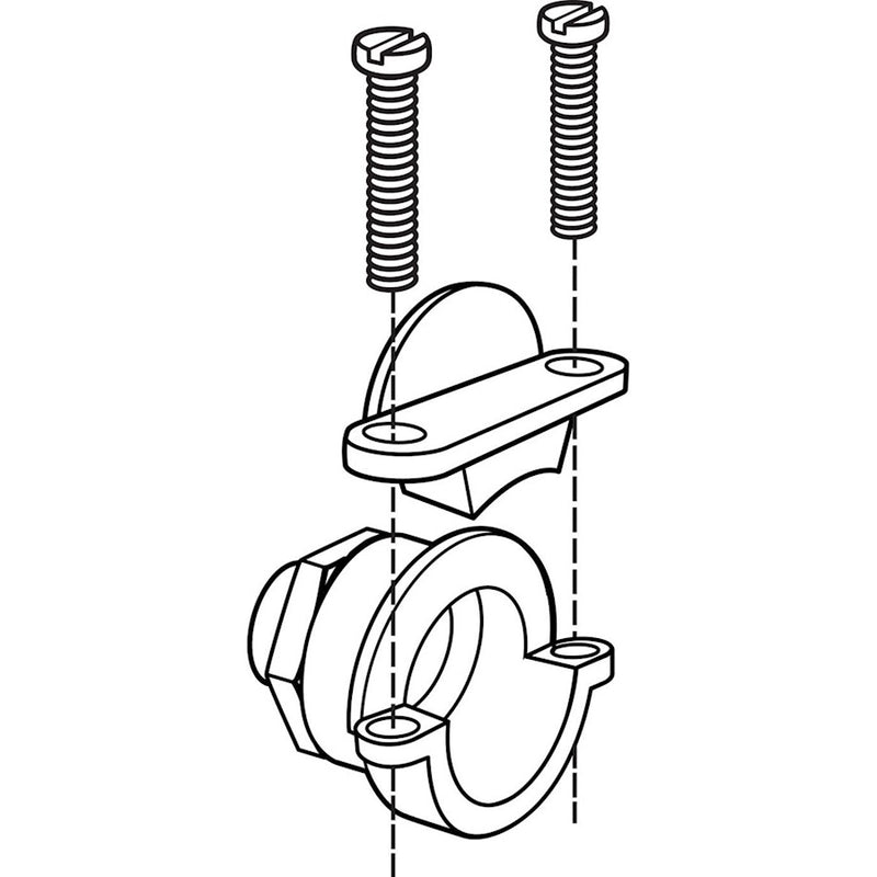 Kichler Cable Connector Single BX | Silver Zinc | Junction Box Accessory | 1 x 1.25 x 0.75 in | Model 10589SI