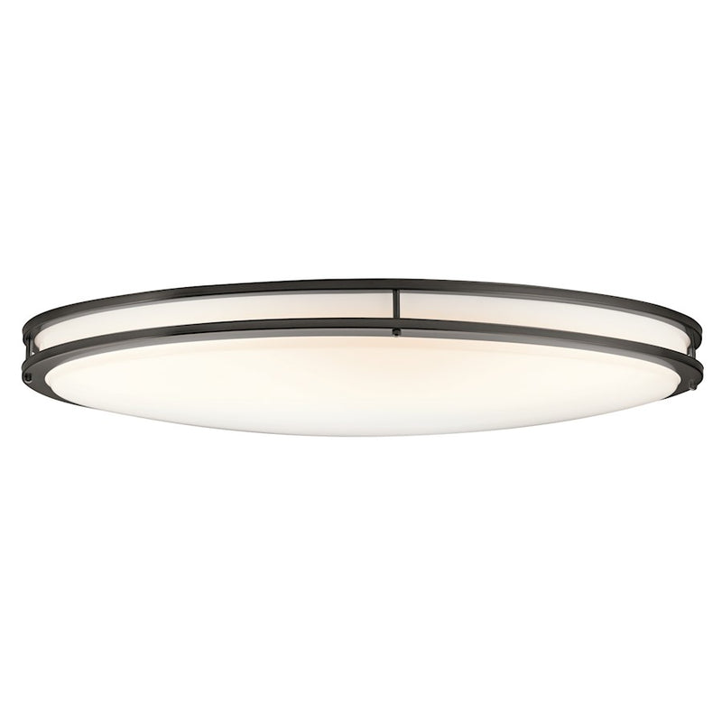 Kichler Avon 32in LED Flush Mount | Transitional Olde Bronze | Hallway & Bedroom Ceiling Light | 900 Lumens 3000K Dimmable | Model 10789OZLED
