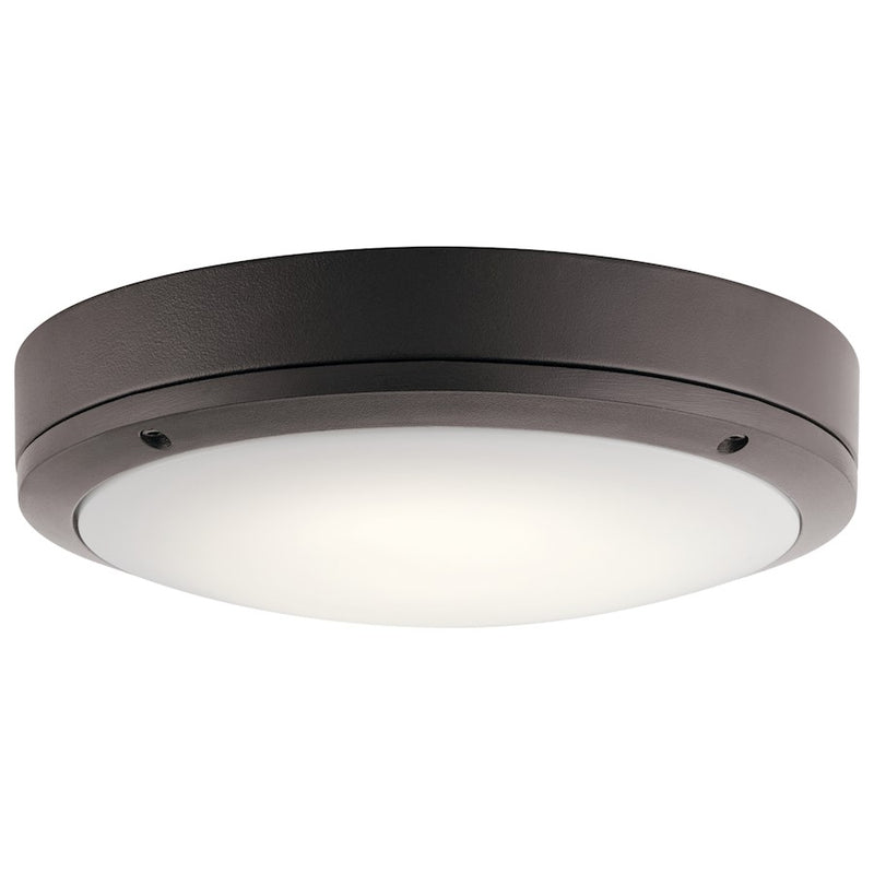 Kichler Outdoor Wall/Ceiling LED 11x3", Text Arch Bronze, White