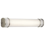 Kichler Linear Bath 24" LED, Brsh Nickel, White Text Polycarbonate