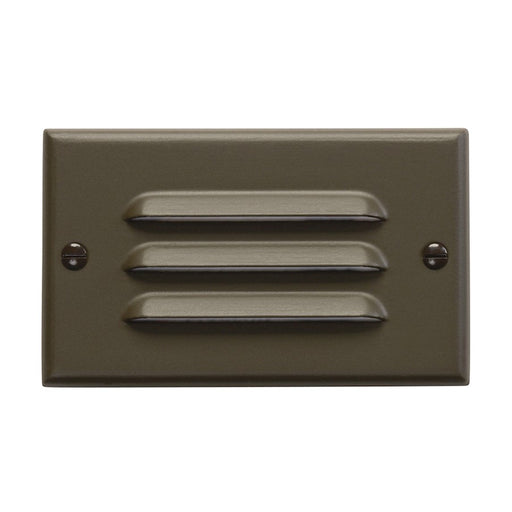 Kichler Step and Hall 4.5in LED Step Light | Horizontal Louver Architectural Bronze | Hallways & Stairs | 3000K 30 Lumens Integrated | Model 12600AZ