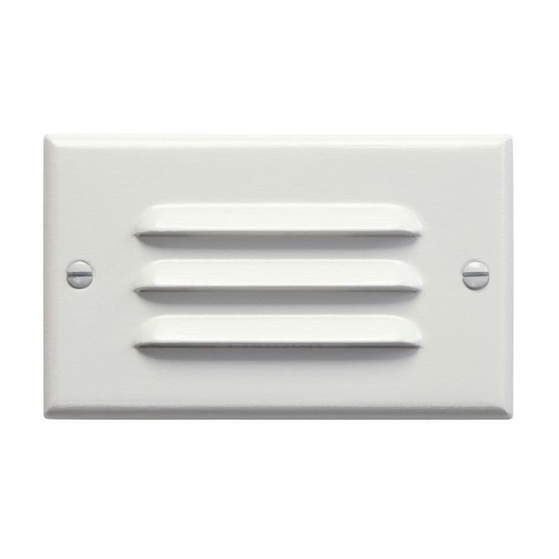 Kichler Step and Hall Light 4.5in 1-Light LED Step Light | Utilitarian White Steel/Aluminum | Hallways & Stairways | Model 12600WH
