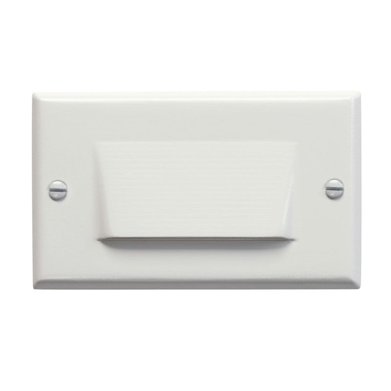 Kichler Step and Hall Light 4.5in LED Step Light | White Steel and Aluminum Shielded Face | Indoor Hallway & Stairway Accent | Model 12602WH