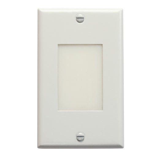 Kichler Step and Hall Light 4.5in LED Step Light Lens | White Steel/Aluminum | Hallway & Staircase Accent | 4.5 x 1.5 x 2.75 in | Model 12604WH