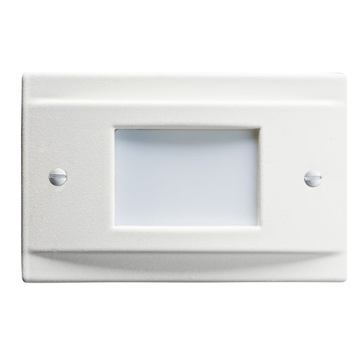 Kichler Step and Hall Light 5in 4-Light LED Step Light | Utilitarian White Aluminum | Hallway & Stairway Accent | 30 Lumens 3000K | Model 12665WH