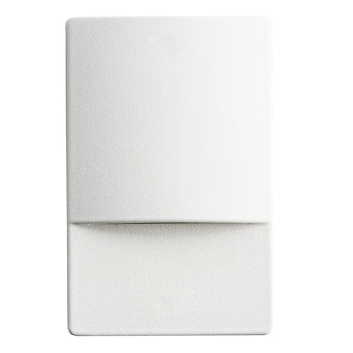 Kichler Step and Hall Light 5in 1-Light LED Step Light | Dimmable White Aluminum | Hallways & Stairways | 5 x 2 x 3.25 in | Model 12676WH