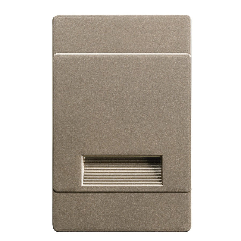 Kichler Step and Hall Light 5in 4-Light LED Step Light | Brushed Nickel Aluminum | Hallway & Stairway | Dimmable 30 Lumens 3000K | Model 12678NI