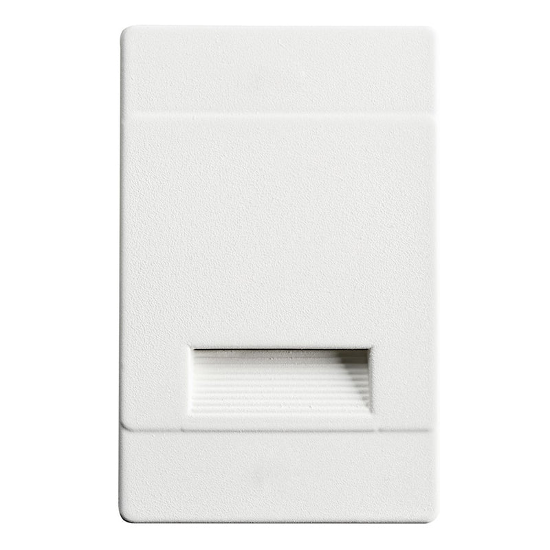 Kichler Step and Hall Light 5in LED Step Light | White Aluminum | Hallway & Stairway Accent | 5 x 2 x 3 in | Model 12678WH