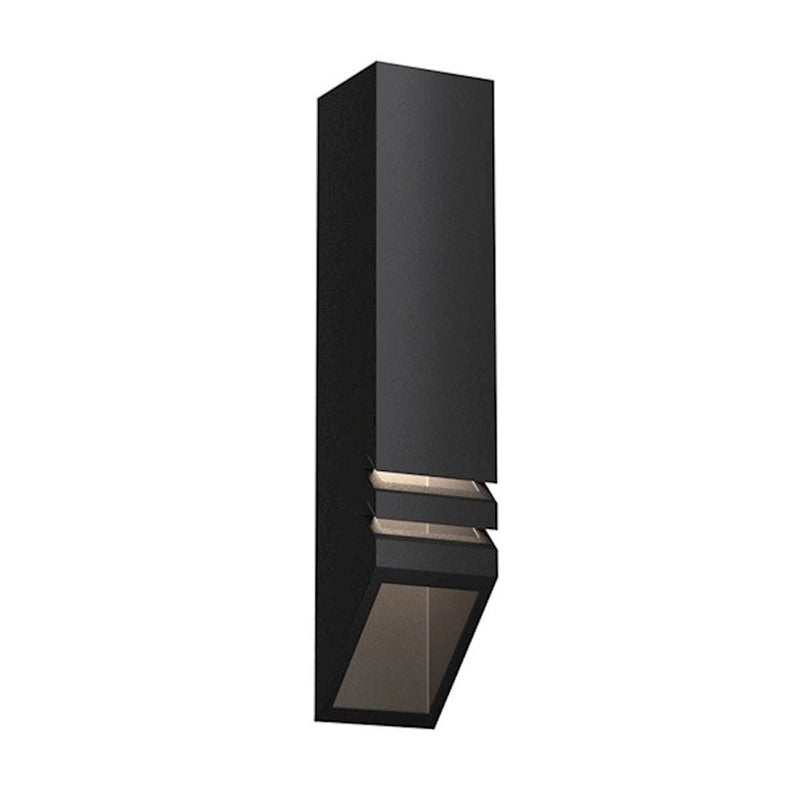 Kichler Louvered Deck 6in 1-Light Landscape Light | Textured Black Aluminum | Deck Patio & Stairway | 2 x 6 in | Model 15066BKT