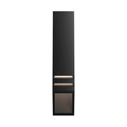 Kichler Louvered Deck 6in 1-Light Landscape Light | Textured Black Aluminum | Deck Patio & Stairway | 2 x 6 in | Model 15066BKT
