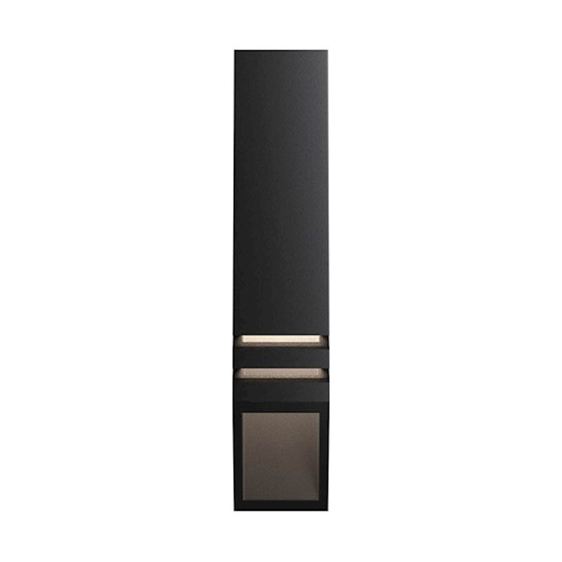Kichler Louvered Deck 6in 1-Light Landscape Light | Textured Black Aluminum | Deck Patio & Stairway | 2 x 6 in | Model 15066BKT