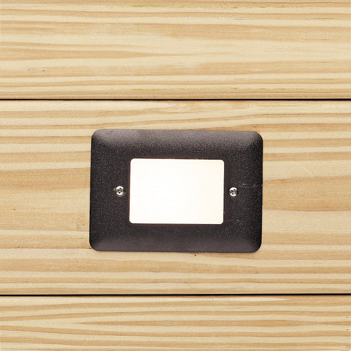 Kichler Step 1-Light 12V Outdoor Step Light | Textured Architectural Bronze Aluminum | Outdoor Steps & Patios | 5 x 3.5 in | Model 15070AZT