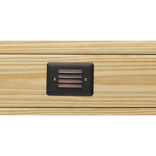 Kichler Step Light | 1-Light 12V | Textured Architectural Bronze Aluminum | White Acrylic Lens | 5 x 3.5 in | Model 15072AZT