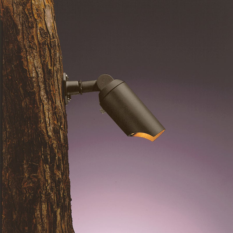 Kichler Down Accent 1-Light 12V Landscape Light | Textured Architectural Bronze Aluminum | Tree & Surface Downlight | 2.5 x 4 in | Model 15087AZT