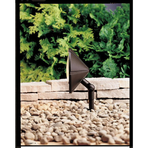 Kichler Six Groove 1-Light Wall Wash | Transitional Textured Architectural Bronze Aluminum | Garden & Wall Accent | Model 15361AZT