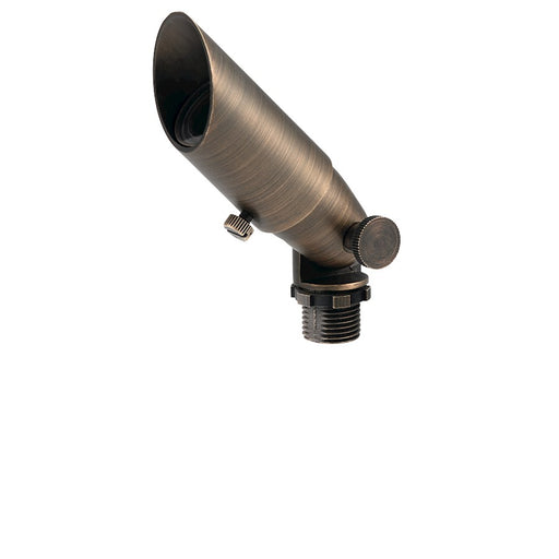 Kichler Cast Brass MR8 2in Accent Light | Centennial Brass Aluminum | Landscape & Garden | 2 x 5 x 2 in | Model 15483CBR