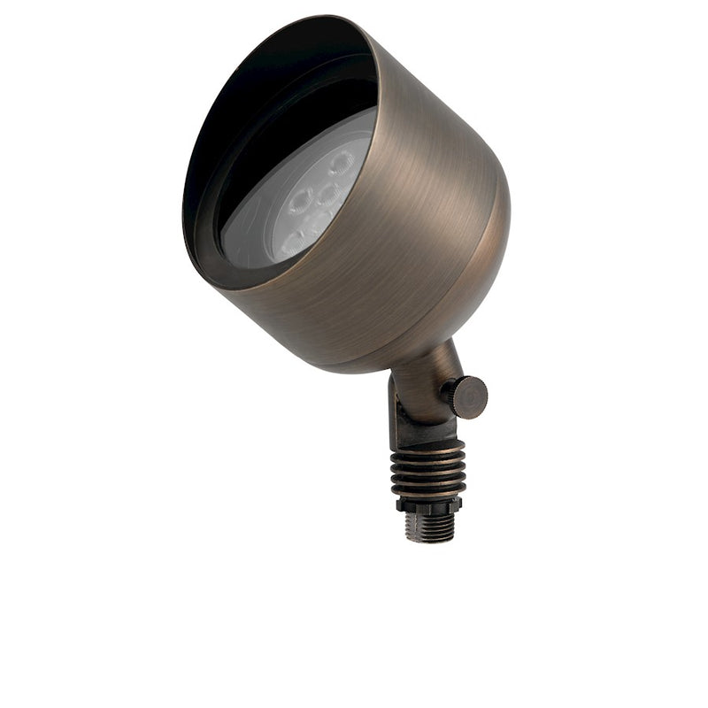 Kichler PAR 36 Uplight 6in Landscape Accent Light | Centennial Brass Brass | Garden & Tree Uplighting | 4.5 x 7.25 x 5.75 in | Model 15487CBR