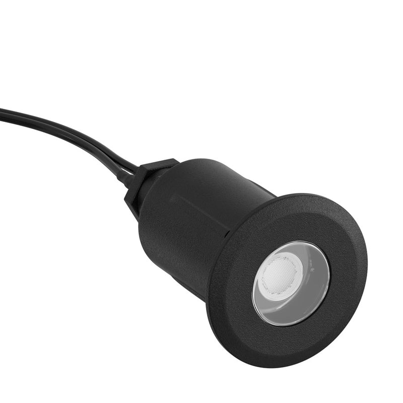 Kichler MR8 Recessed Basic Trim, Black Brass/Clear Tempered Soda Lime - 15490BKB
