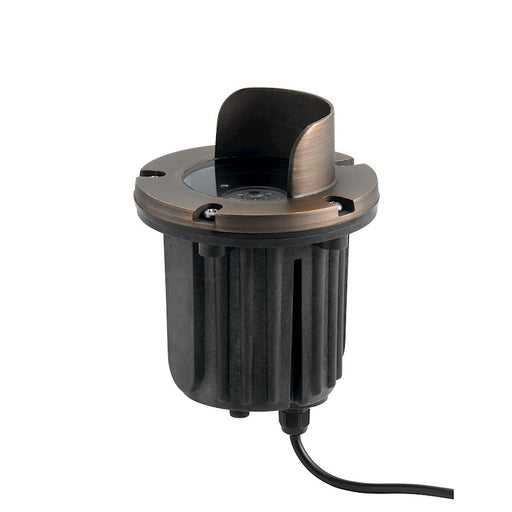 Kichler MR16 Brass Inground with Cowl | Centennial Brass Finish | Landscape & Pathway Accent | 5 in W x 5 in H | Model 15496CBR