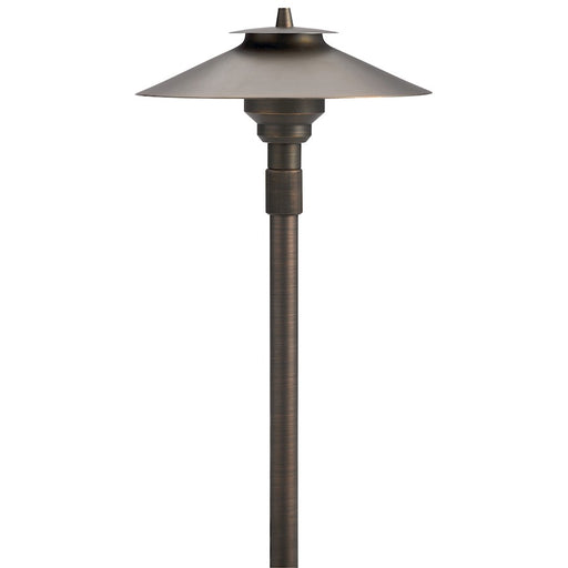 Kichler Brass Adjustable Height Path Light 30in | Centennial Brass Aluminum | Landscape Pathway Lighting | 20 x 1.75 x 1.75 in | Model 15503CBR