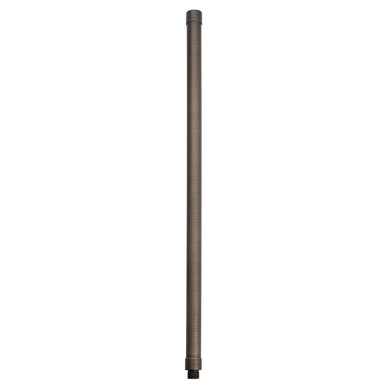 Kichler 24in Male Female Riser | Centennial Brass Aluminum | Landscape Lighting Accessory | 1 x 25 x 1 in, Wet Rated | Model 15513CBR