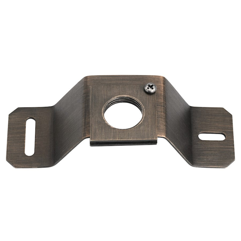 Kichler Tree Bracket | Centennial Brass Brass | Outdoor Landscape Lighting Accessory | 6in D, Wet Rated | Model 15516CBR