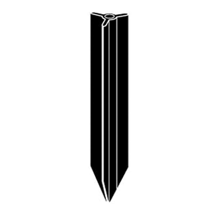 Kichler Stake Bollard Mount | Black ABS | Outdoor Landscape & Pathway | 23 in H | Model 15578BK