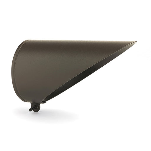 Kichler Accessory PAR20 Long Cowl | Textured Architectural Bronze Aluminum | Landscape Fixture Shade | 7.45 x 3.95 in | Model 15628AZT