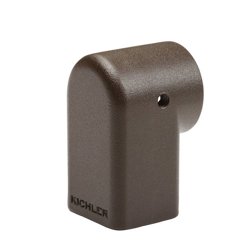 Kichler 90 Degree Elbow | Textured Architectural Bronze Aluminum | Landscape Lighting Accessory for Path & Down Lights | 2.09in H | Model 15647AZT