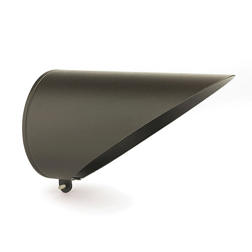 Kichler Accessory Cowl PAR30 Long | Textured Architectural Bronze Aluminum | Landscape Light Shade Accessory | 5 x 9 in | Model 15648AZT