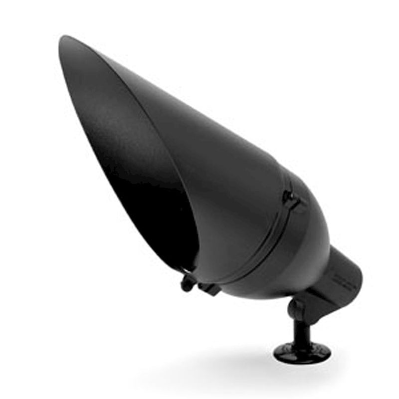 Kichler Accessory Cowl PAR38 Long 12in | Textured Black Aluminum | Landscape & Outdoor Accent | 12 x 7 in | Model 15668BKT