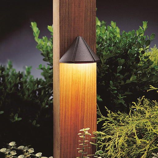 Kichler LED Deck Light 3000K | Textured Architectural Bronze | Deck & Step Accent | 2.25 x 3.75 x 2.25 in | Model 15765AZT30R