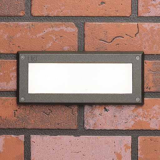 Kichler Landscape LED 2W Brick Light | Textured Architectural Bronze Aluminum | 2700K Warm White | 9.5 x 4 x 4 in | Model 15774AZT27R