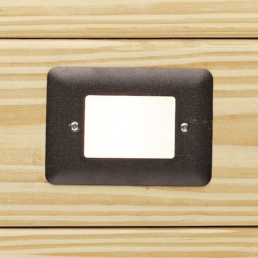 Kichler Deck LED 1W Step Light | Textured Architectural Bronze | Outdoor Stair & Pathway Accent | 3 x 5 x 3.5 in | Model 15780AZT30R
