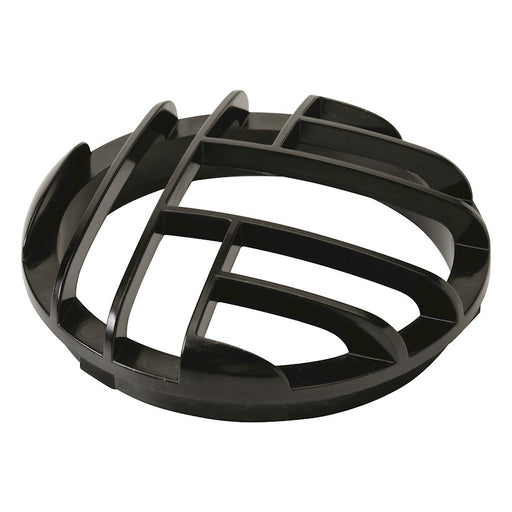 Kichler Rock Guard | Black Polycarbonate | Outdoor Landscape Well Light Cover | 6 x 6 x 1.75 in | Model 15787BK