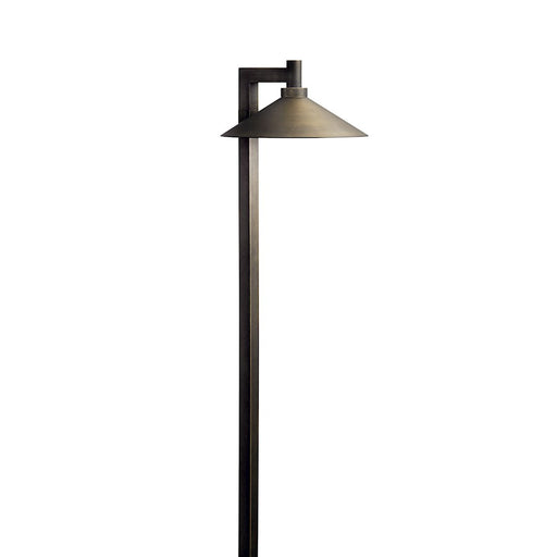 Kichler Ripley 26in LED Path Light | Centennial Brass | Landscape & Garden Walkway | 7.25 x 26 in | Model 15800CBR30