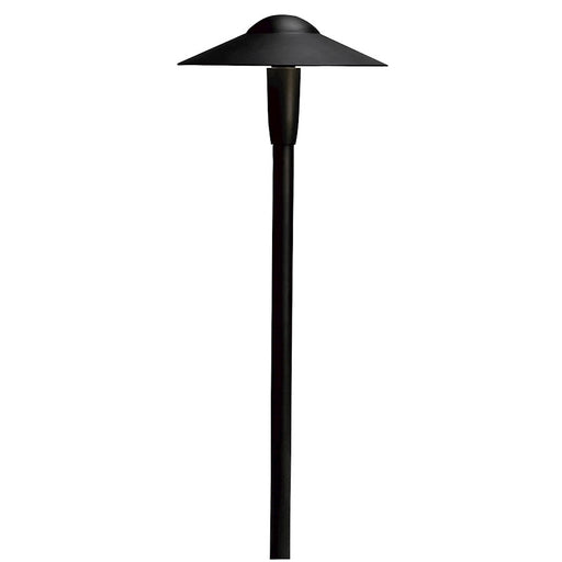 Kichler Led Dome Path Light 2700K | Textured Black Aluminum | Garden & Walkway | 8.25 x 22 in | Model 15810BKT27R