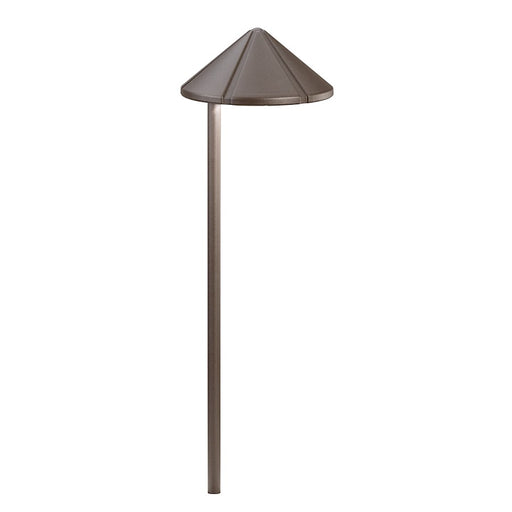 Kichler LED Side Mount 6in 8-Light Landscape Light | Utilitarian Textured Architectural Bronze | Outdoor Pathway & Garden | Model 15815AZT30R