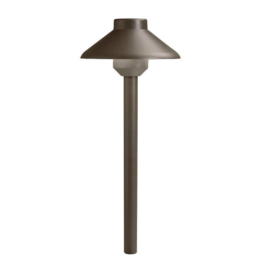 Kichler Llena 22.5in LED Path Light | Textured Architectural Bronze Aluminum | Garden & Walkway Lighting | 6.25 x 6.25 x 22.5 in | Model 15820AZT27