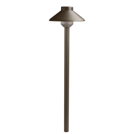 Kichler Landscape LED Llenita 15in LED Path Light | Textured Architectural Bronze | Outdoor Pathway & Garden | 6.25 x 6.25 x 15 in | Model 15821AZT