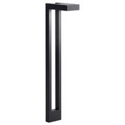 Kichler Two Arm Path Light 22in | Textured Black Aluminum Landscape Light | Garden & Walkway Path Lighting | 6 x 3 x 22 in | Model 15844BKT