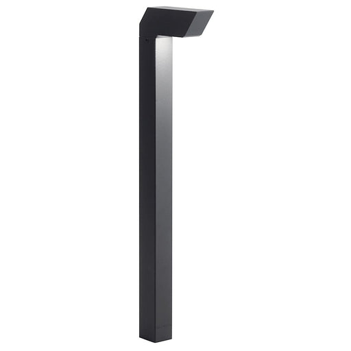 Kichler Right Angle Path Light | Textured Black Aluminum | Garden & Walkway | 5.75 x 1.5 x 22 in | Model 15846BKT
