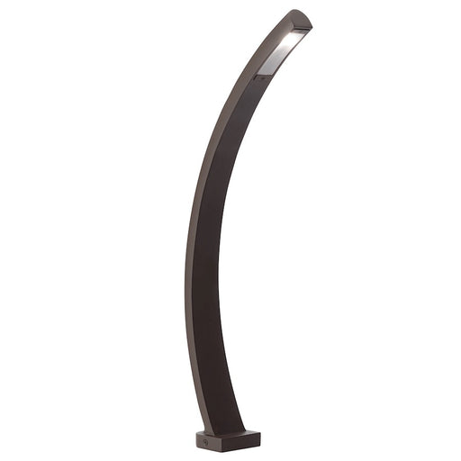 Kichler Curved Path Light | Textured Architectural Bronze Aluminum | Garden & Walkway Landscape Lighting | 8 x 22 in | Model 15847AZT