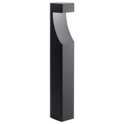 Kichler Textured Bollard Light | Outdoor Pathway in Textured Black Aluminum | Garden & Walkway | 4 x 5.5 x 27 in | Model 15848BKT